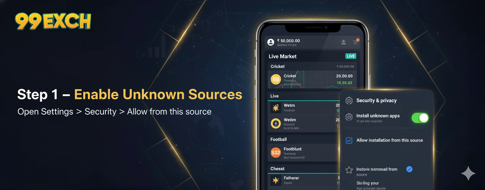 Step 1 — Enable Unknown Sources on Android