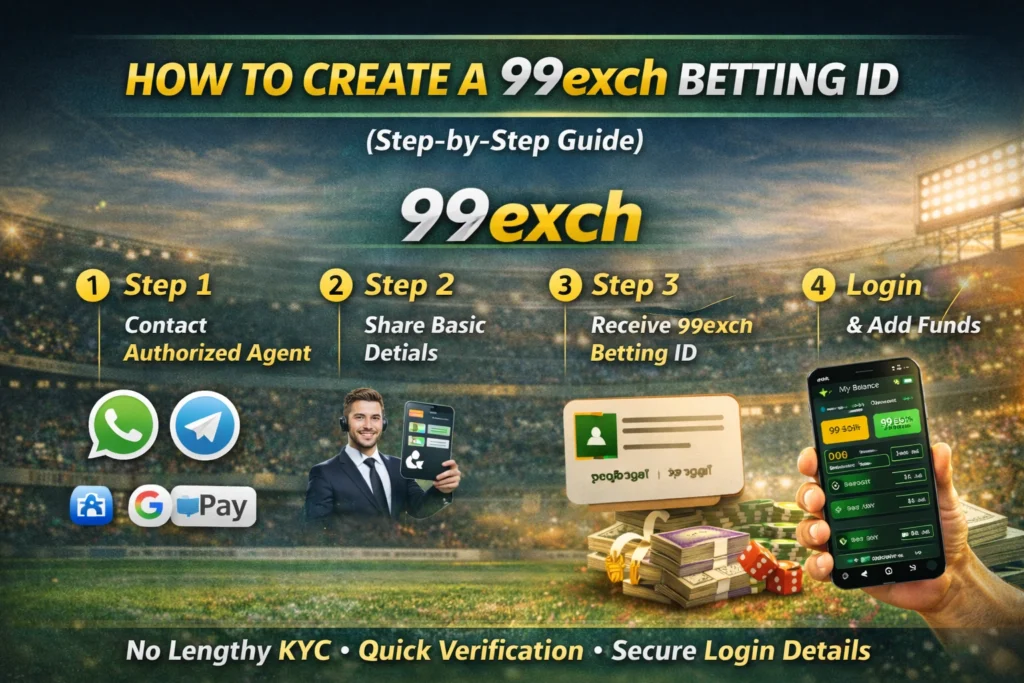 how to create a 99exch betting id step by step for cricket betting in India