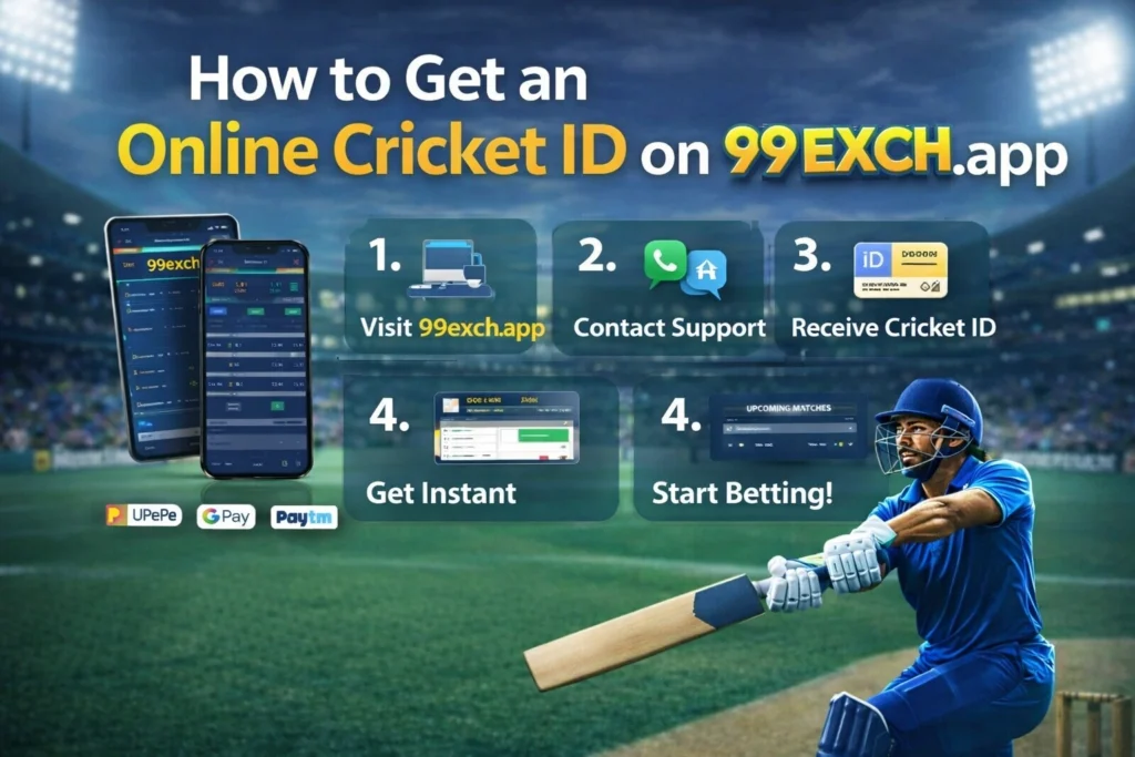 How to get an online cricket ID on 99exch.app with instant signup and secure betting access