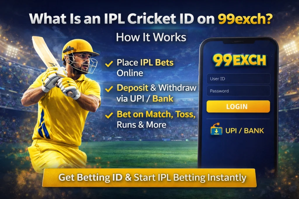 What is an IPL Cricket ID on 99exch and how it works for online IPL betting with UPI deposits