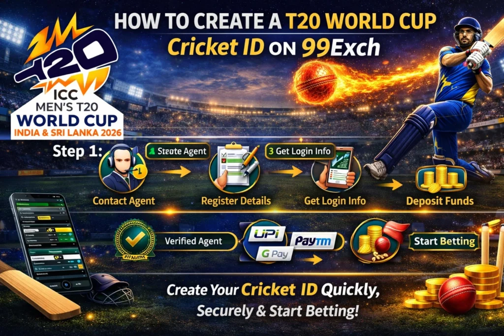 How to create a T20 World Cup Cricket ID on 99Exch for ICC Men’s T20 World Cup 2026 India and Sri Lanka
