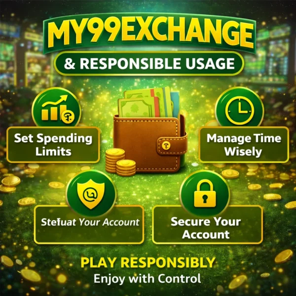 My99Exchange Login 2026 banner promoting responsible usage with MY99EXCHANGE logo and 99exch.app branding