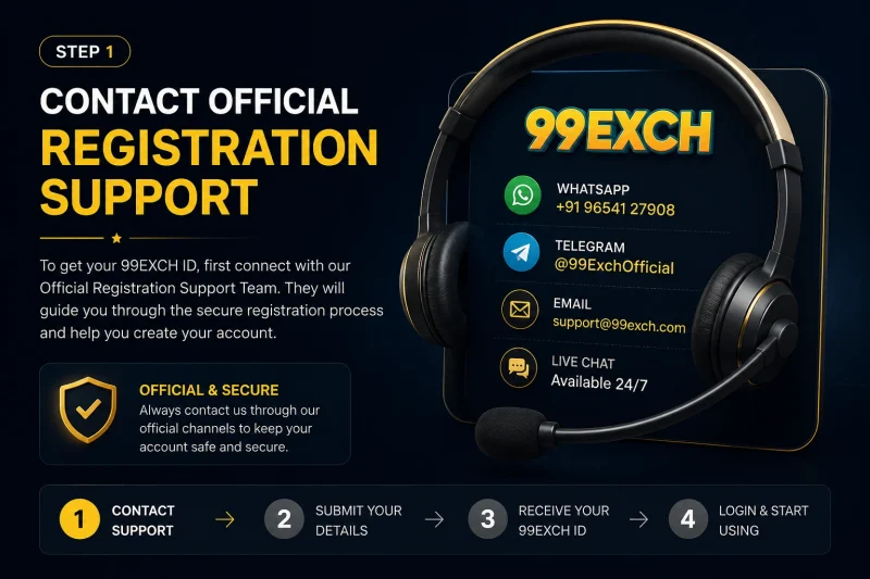 Contact Support to Get 99ExCh ID