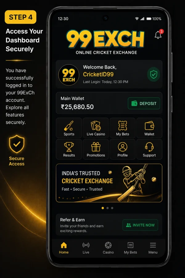 Access your 99ExCh account