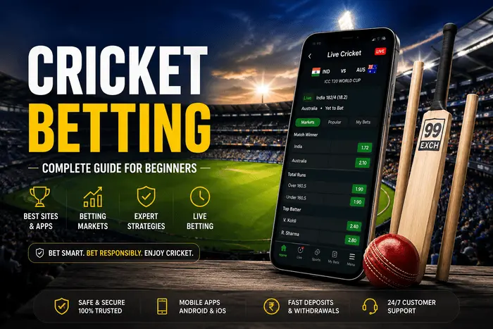 Cricket Betting Guide for Beginners with Live Betting Markets and Expert Tips