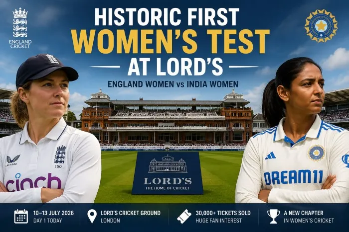 Historic First Women’s Test at Lord’s Begins: England vs India