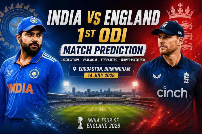 India vs England 1st ODI Match Prediction: Playing XI, Pitch Report, Team News & Winner Prediction