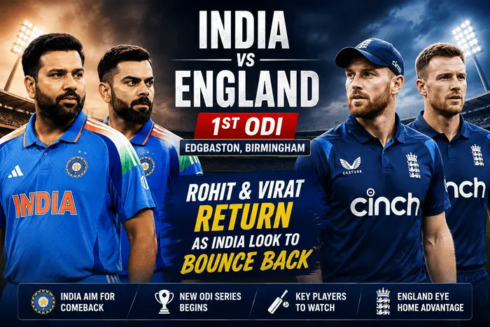 India vs England 1st ODI: Rohit Sharma & Virat Kohli Return as India Look to Bounce Back