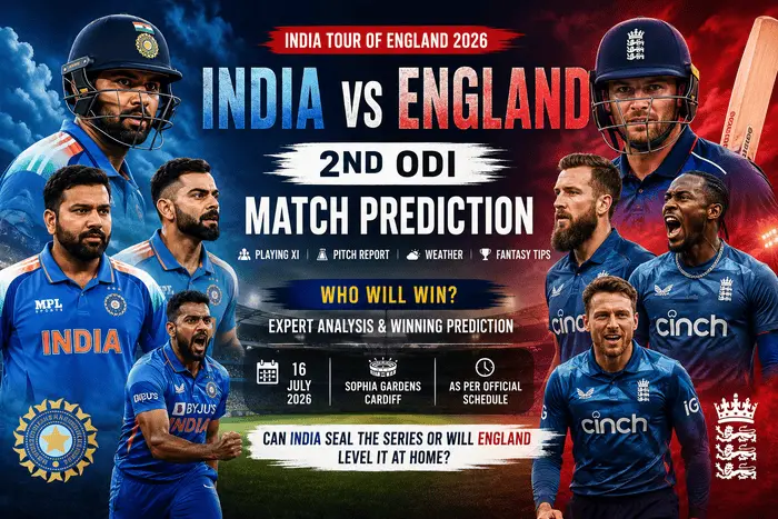 India vs England 2nd ODI Match Prediction: Playing XI, Pitch Report, Weather & Winning Chances