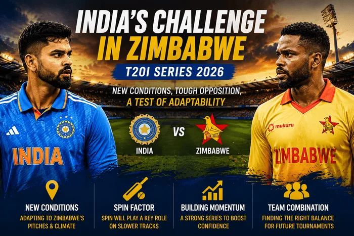 India's challenge in the Zimbabwe T20I series as Team India prepares to adapt to new conditions under Shreyas Iyer.