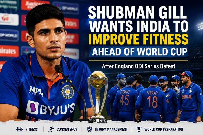 India captain Shubman Gill speaks about improving Team India's fitness ahead of the ODI World Cup after the England ODI series defeat.