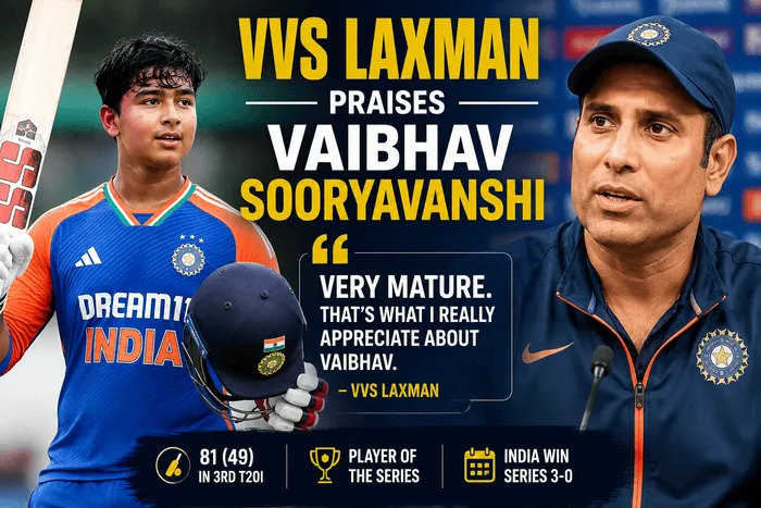 VVS Laxman praises Vaibhav Sooryavanshi after India's 3-0 T20I series sweep over Zimbabwe in 2026