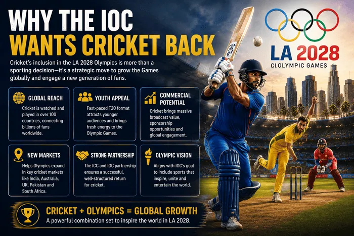 Why the IOC Wants Cricket Back for the LA 2028 Olympic Games