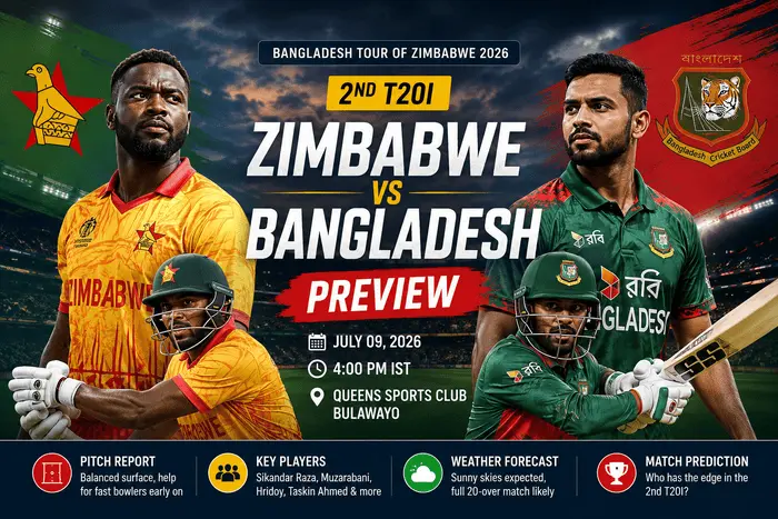Zimbabwe vs Bangladesh 2nd T20I Preview: Can Zimbabwe Seal the Series or Will Bangladesh Bounce Back?