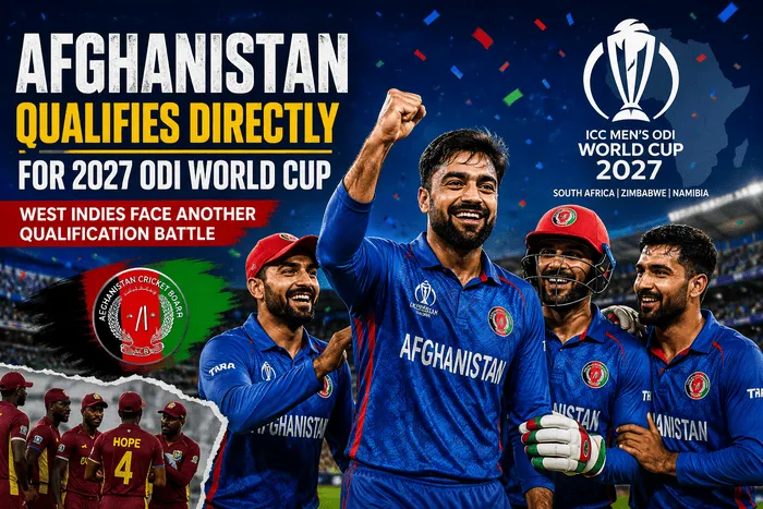 Afghanistan Qualify Directly for 2027 ODI World Cup