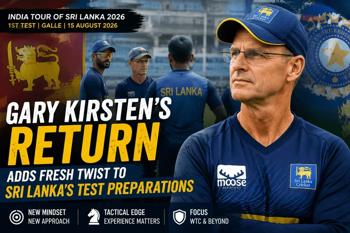 Gary Kirsten’s Return Adds Fresh Twist to Sri Lanka’s Test Preparations