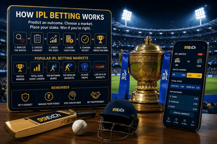How IPL betting works step by step with popular IPL betting markets and responsible betting tips