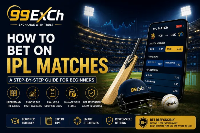 How to bet on IPL matches step-by-step beginner guide by 99ExCh