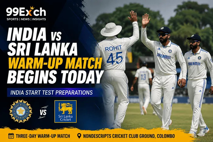 India vs Sri Lanka Warm-Up Match Begins Today – India Start Test Preparations