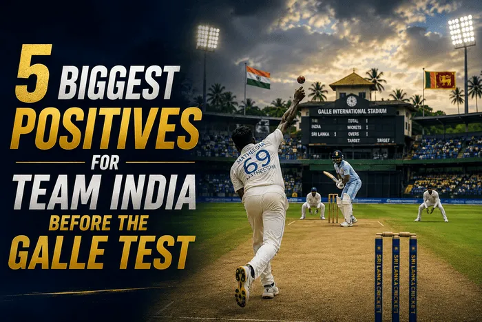 Indian batter faces a Sri Lankan bowler during the India vs Sri Lanka warm-up match at Galle before the 2026 Test series