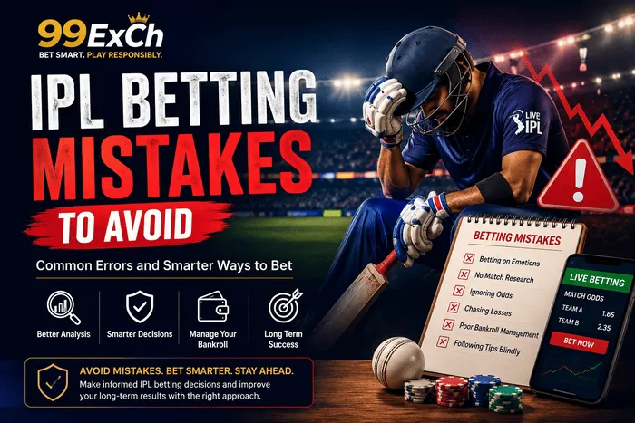 IPL betting mistakes to avoid including emotional betting, poor match research, ignoring odds and chasing losses