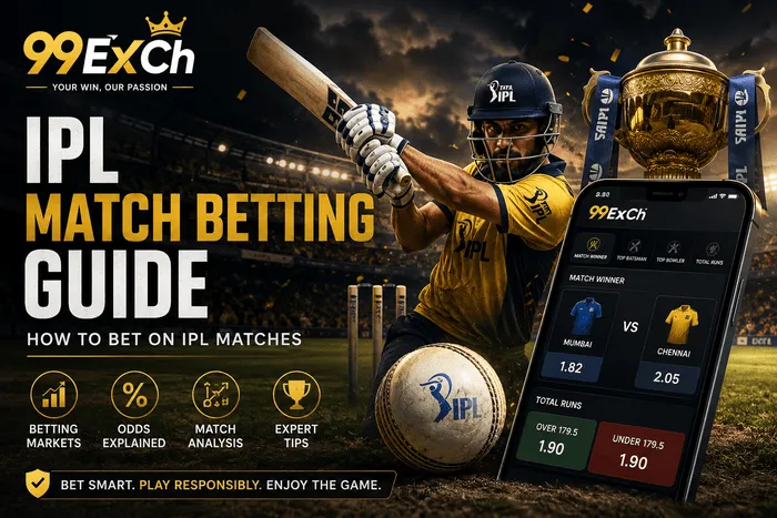 IPL Match Betting Guide by 99ExCh with betting markets, odds and match analysis