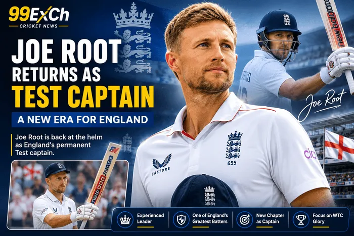 Joe Root returns as England Test captain ahead of the Pakistan Test Series 2026 after being named captain of England's 16-man squad.