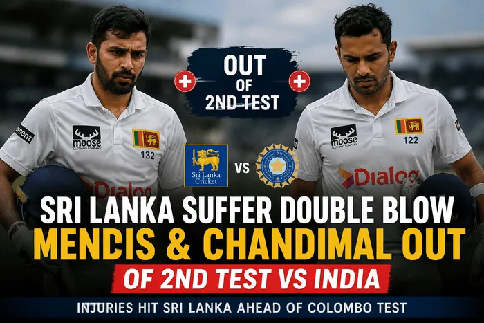 Sri Lanka vs India 2nd Test: Mendis, Chandimal Out