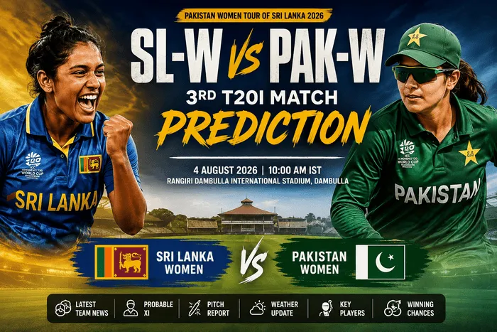 Sri Lanka Women vs Pakistan Women 3rd T20I Match Prediction 2026 at Dambulla
