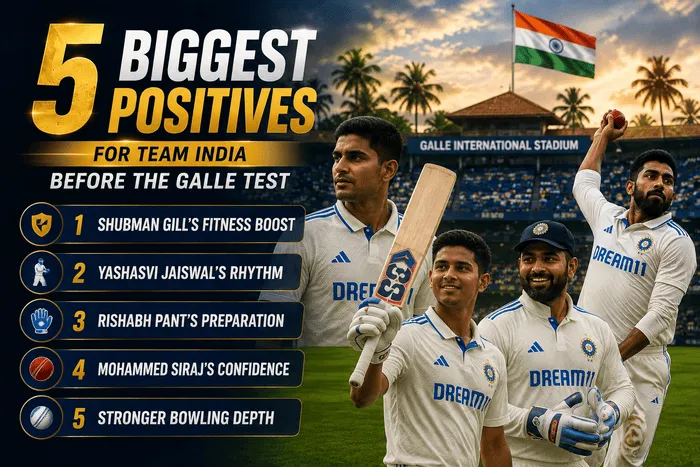 Team India players celebrate during the India vs Sri Lanka warm-up match ahead of the Galle Test in 2026