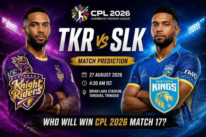 TKR vs SLK Match Prediction CPL 2026