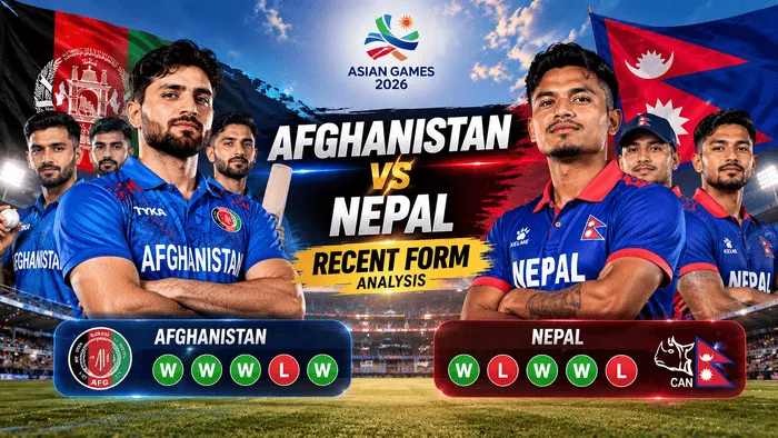 Afghanistan vs Nepal Recent Form Analysis 2026 for Asian Games cricket