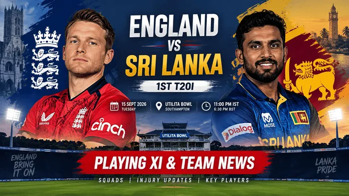 England vs Sri Lanka 1st T20I playing XI and team news