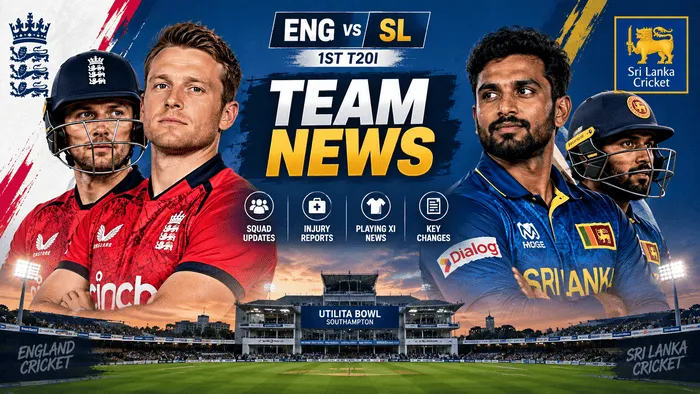 England vs Sri Lanka 1st T20I team news and squad updates