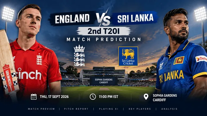 England vs Sri Lanka 2nd T20I match prediction at Sophia Gardens Cardiff