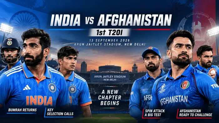 India vs Afghanistan 1st T20I 2026 players ahead of the 1st T20I in Delhi