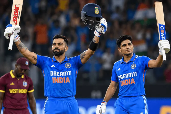 India Beat West Indies by 8 Wickets as Kohli and Gill Hit Centuries