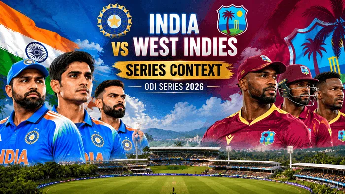 India vs West Indies ODI series context 2026
