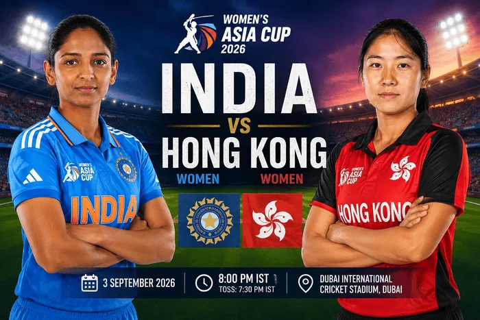 India Women vs Hong Kong Women in Women's T20 Asia Cup 2026