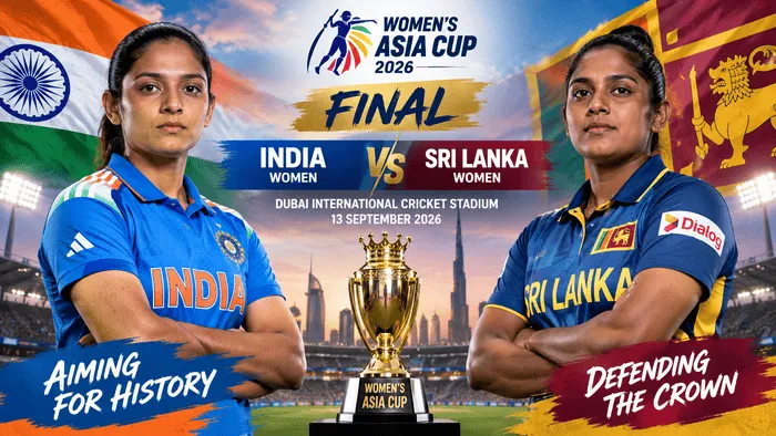 India Women vs Sri Lanka Women in the Women's Asia Cup 2026 final in Dubai