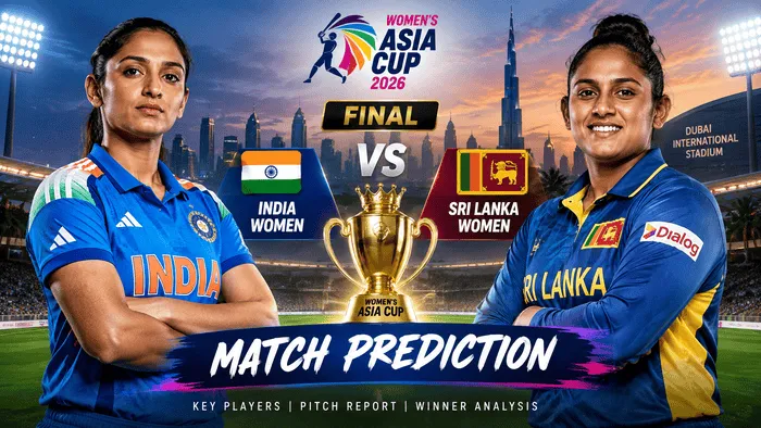 India Women vs Sri Lanka Women Asia Cup 2026 final prediction