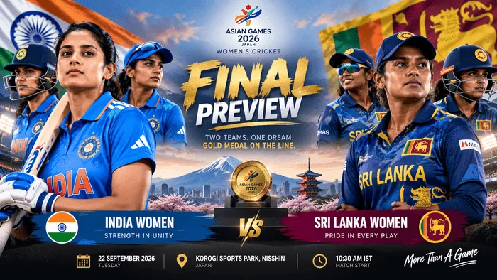 India Women vs Sri Lanka Women Asian Games 2026 gold medal final preview