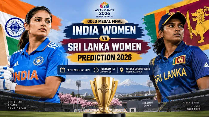 India Women vs Sri Lanka Women Prediction 2026 for the Asian Games women's cricket gold medal final