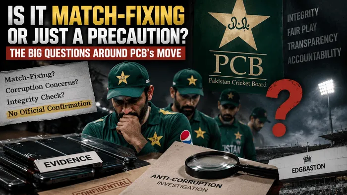 Pakistan cricket players and PCB amid questions over match-fixing and phone custody