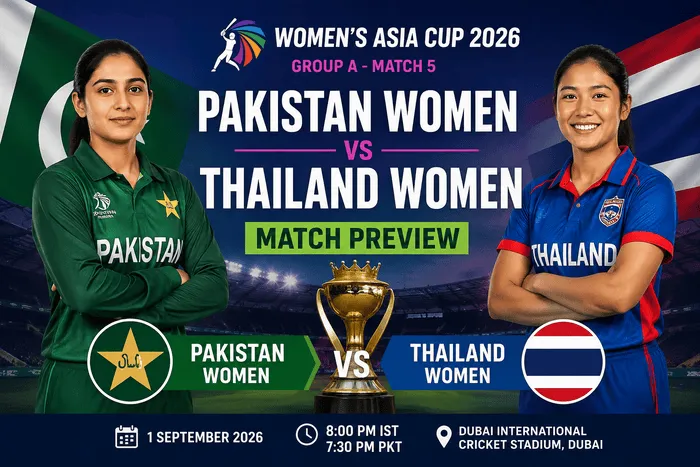 Pakistan Women vs Thailand Women Asia Cup 2026 match preview