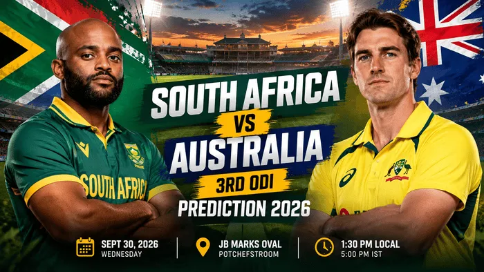 South Africa vs Australia 3rd ODI Prediction 2026