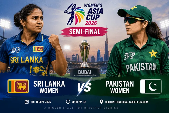 Sri Lanka Women vs Pakistan Women in the Women’s Asia Cup 2026 semifinal