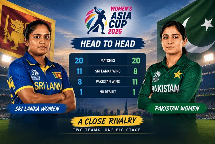Sri Lanka Women vs Pakistan Women head to head record Asia Cup 2026