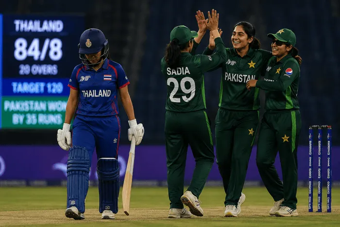 Thailand Women finish on 84 for 8 against Pakistan Women in the Women's Asia Cup 2026