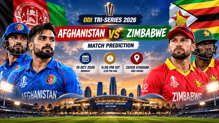 Afghanistan vs Zimbabwe ODI Tri-Series Match Prediction 2026